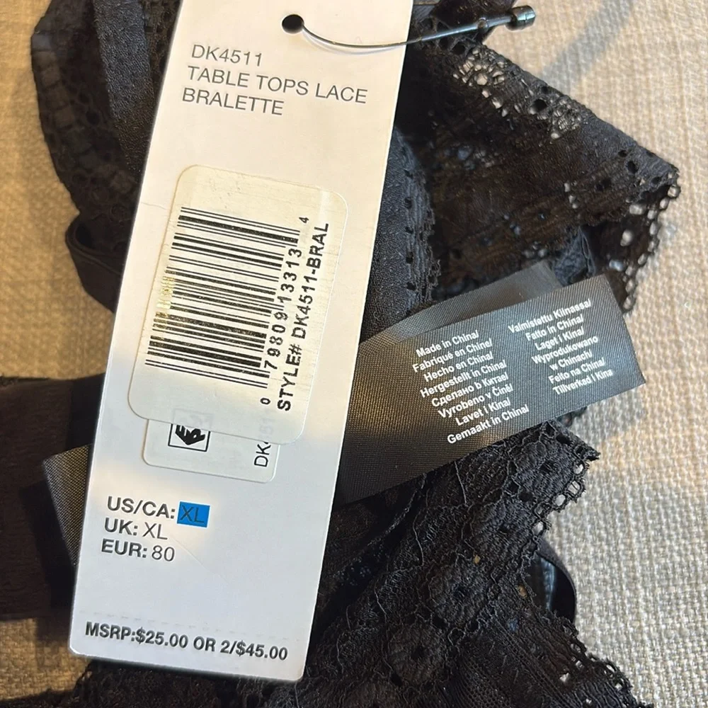 DKNY Black Lace Bra